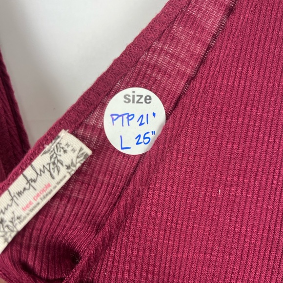 Sold- Intimately Free People • Raspberry Tank Top • Size M - Picture 4 of 4